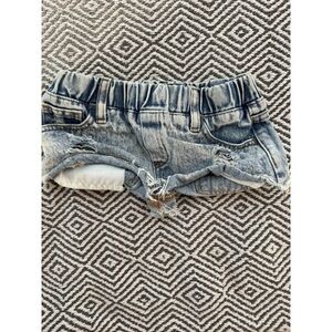 Beau Hudson Girls Distressed Denim Shorts Size 6 Light Blue